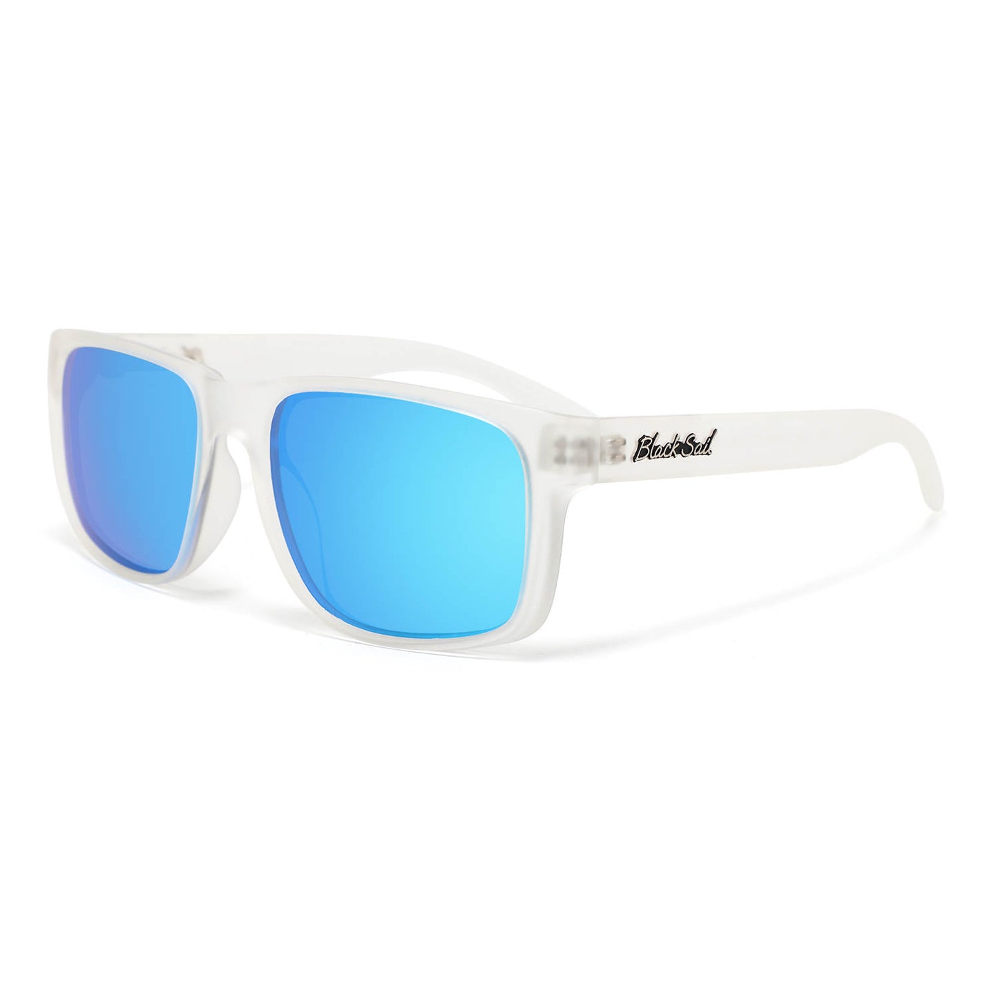 Rudder-Matte Crystal - Blue Mirror
