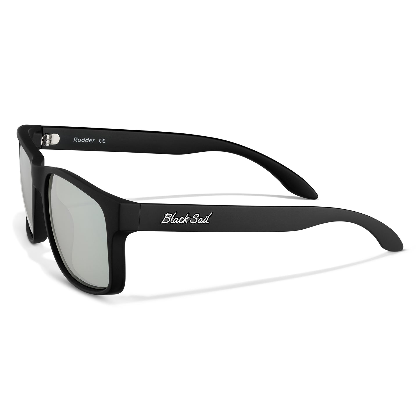 Rudder-Matte Black-Silver Mirror