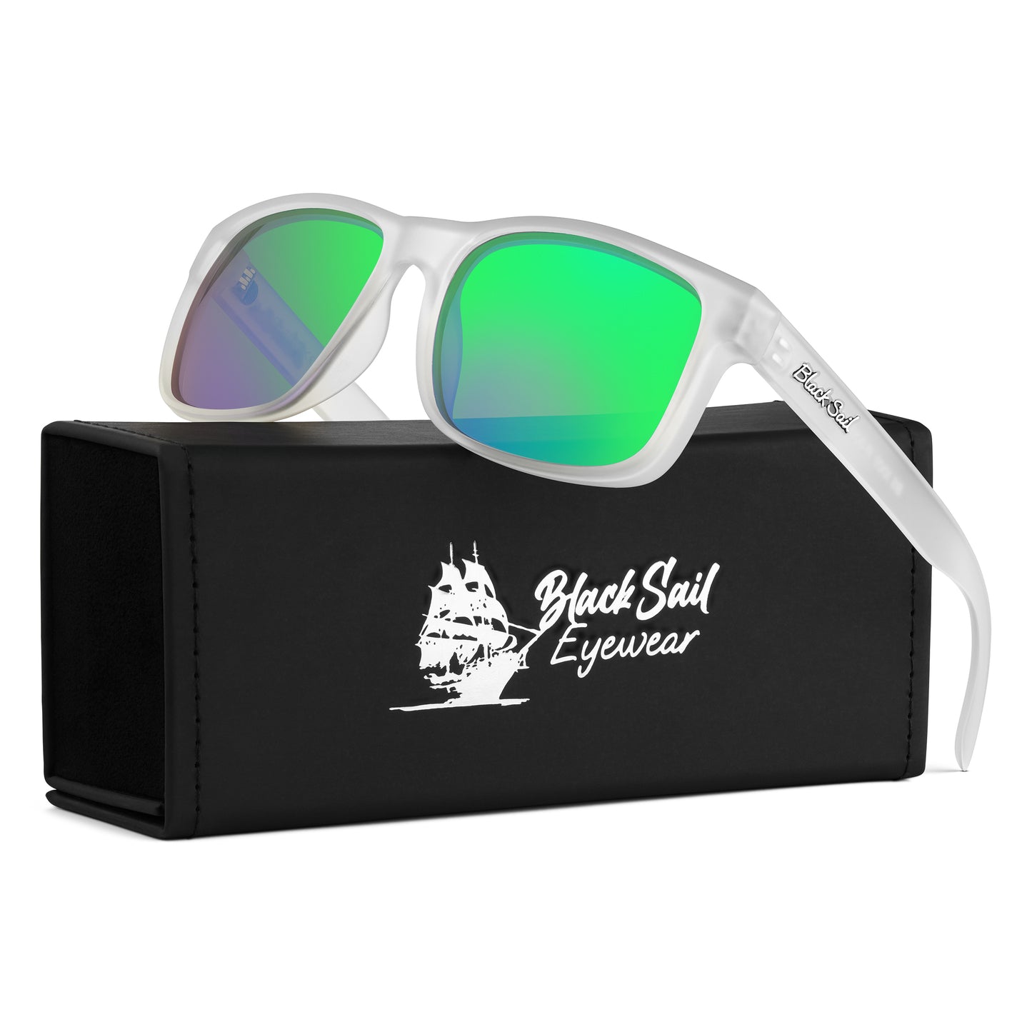 Rudder-Matte Crystal - Green Mirror