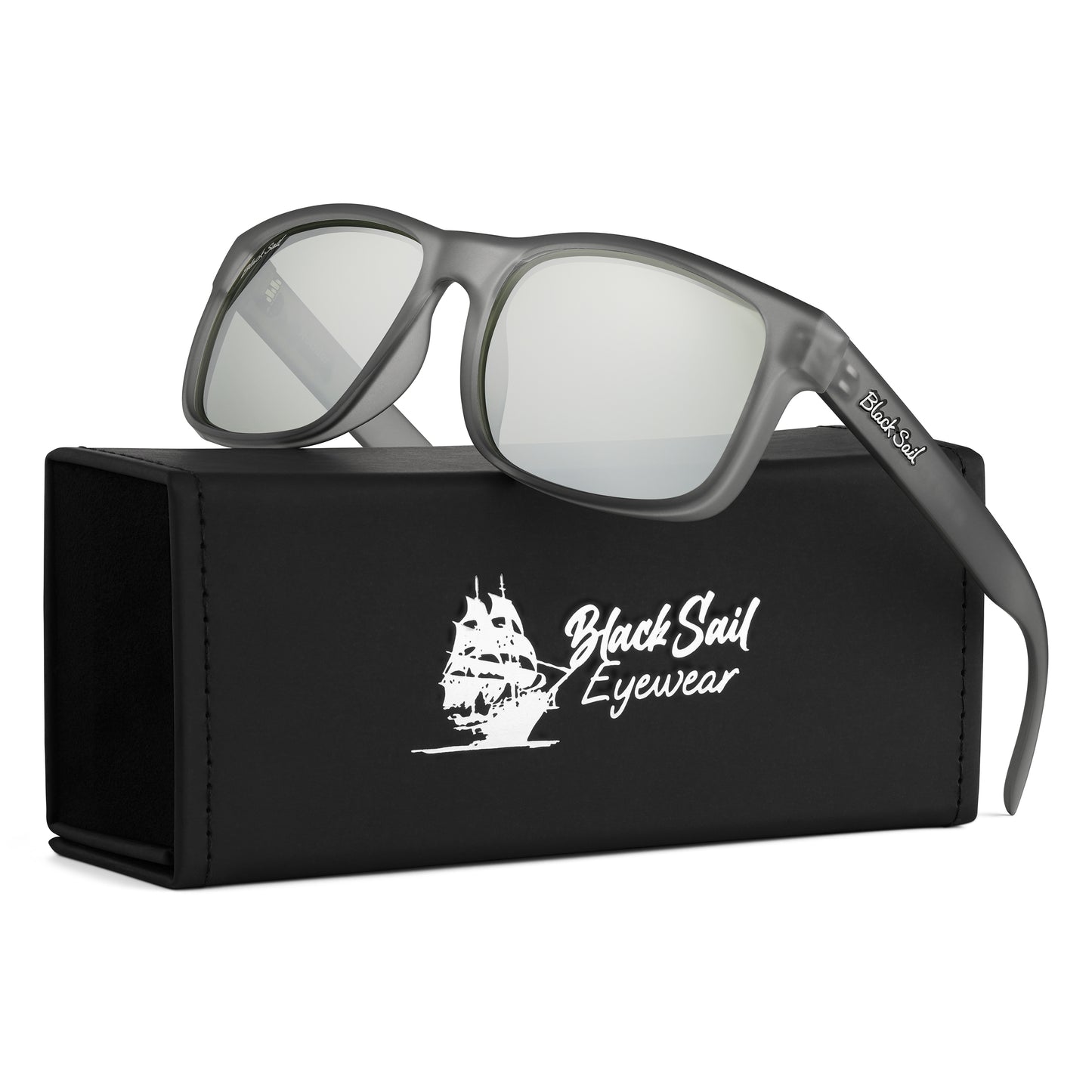 Rudder-Matte Translucent Grey-Silver Mirror