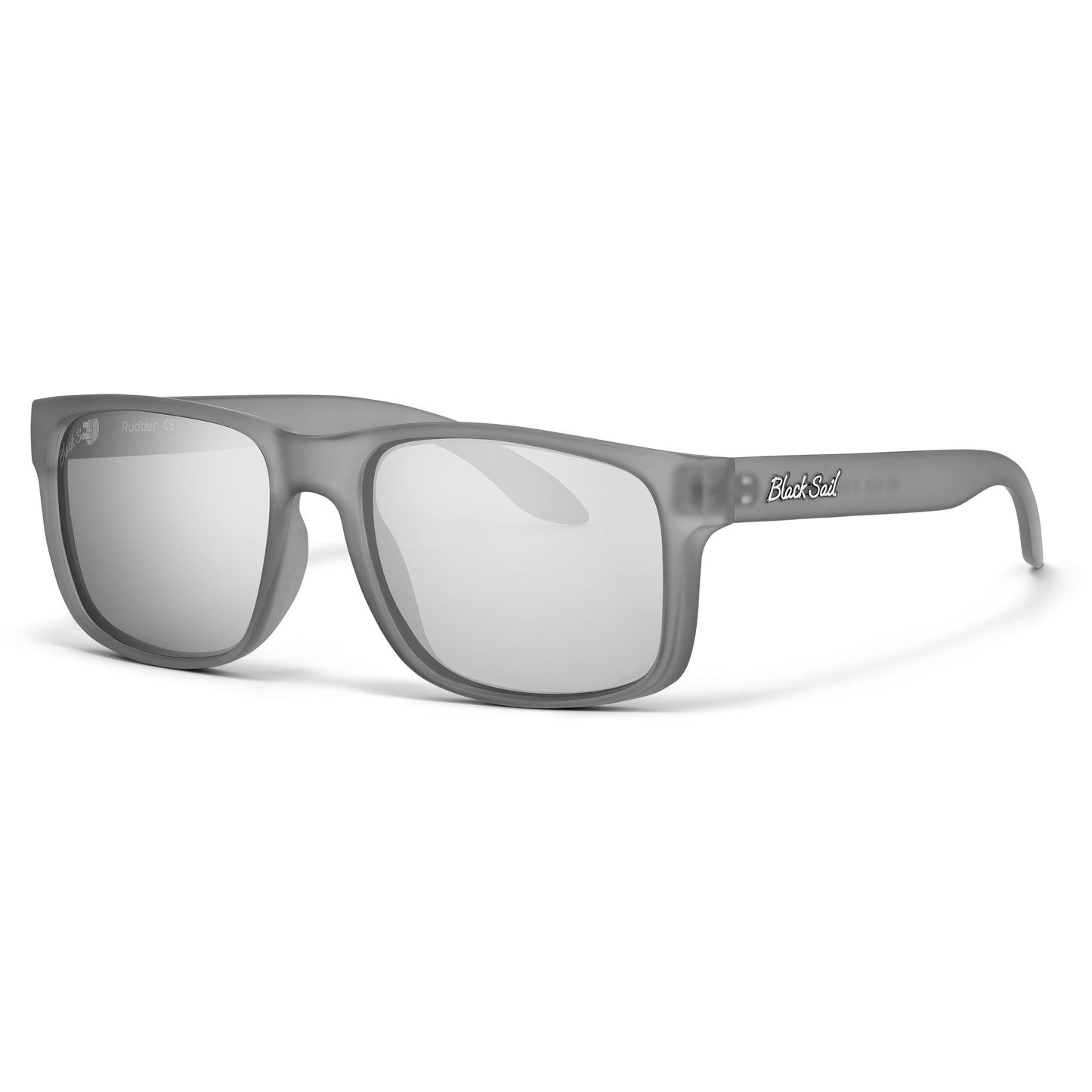 Rudder-Matte Translucent Grey-Silver Mirror