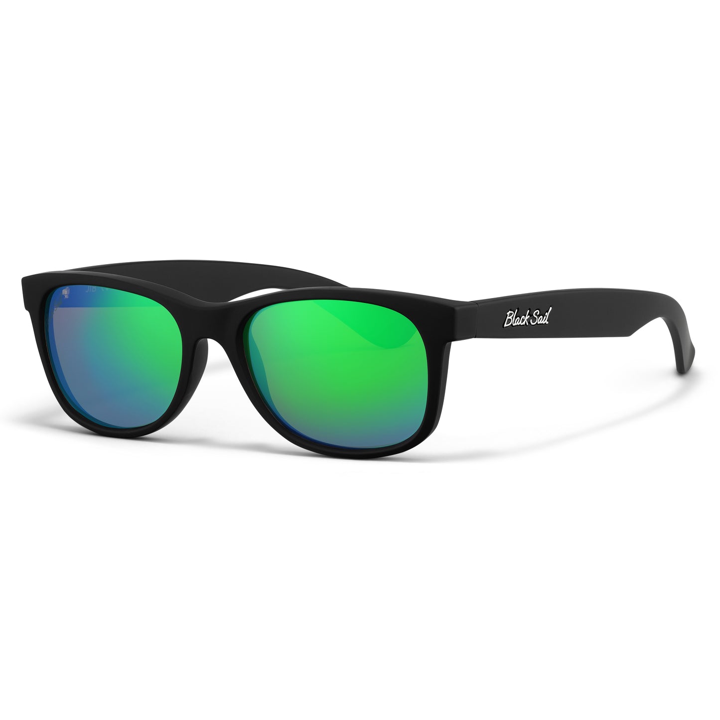 Jib-Matte Black-Green Mirror