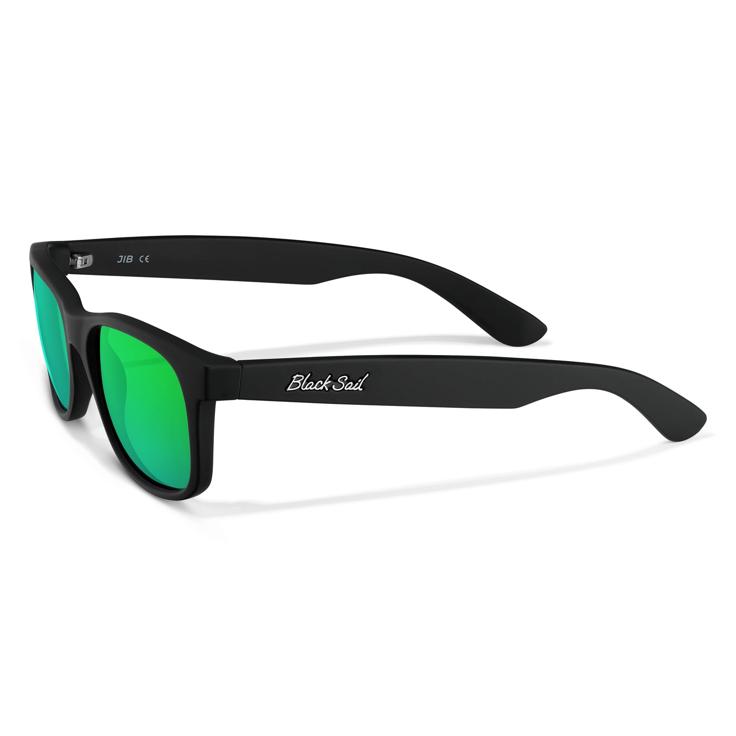 Jib-Matte Black-Green Mirror