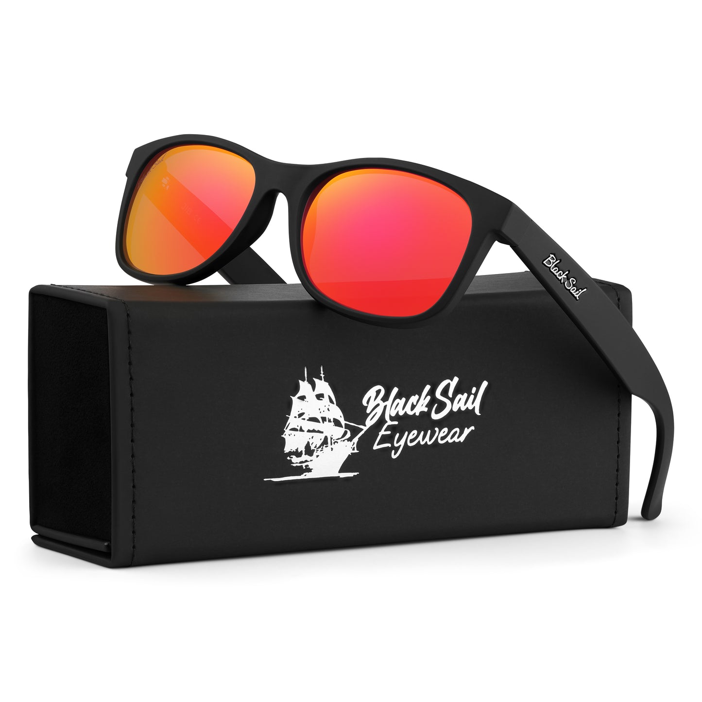 Jib-Matte Black-Red Mirror