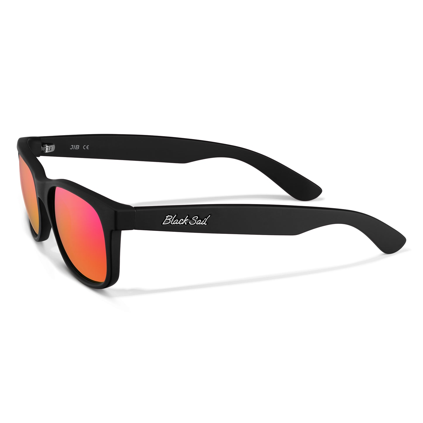 Jib-Matte Black-Red Mirror