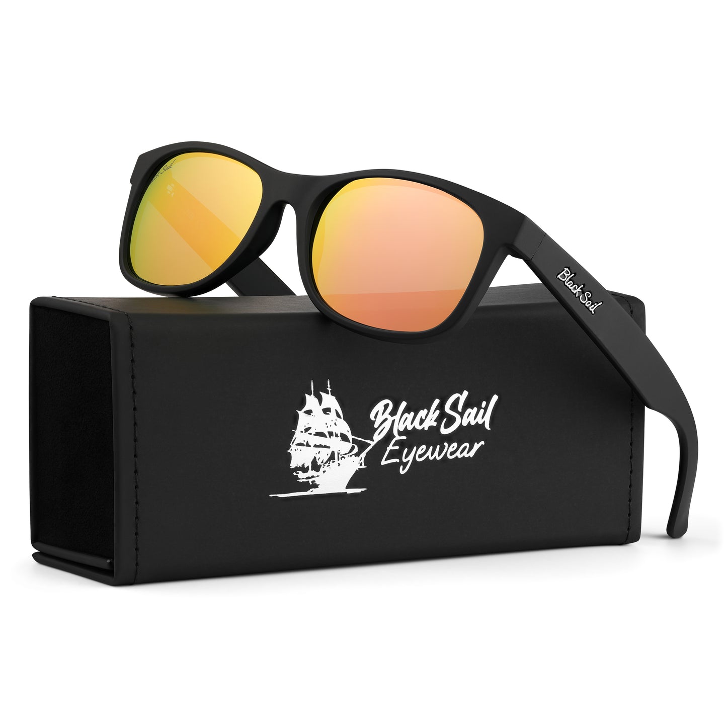 Jib-Matte Black-Peach Mirror