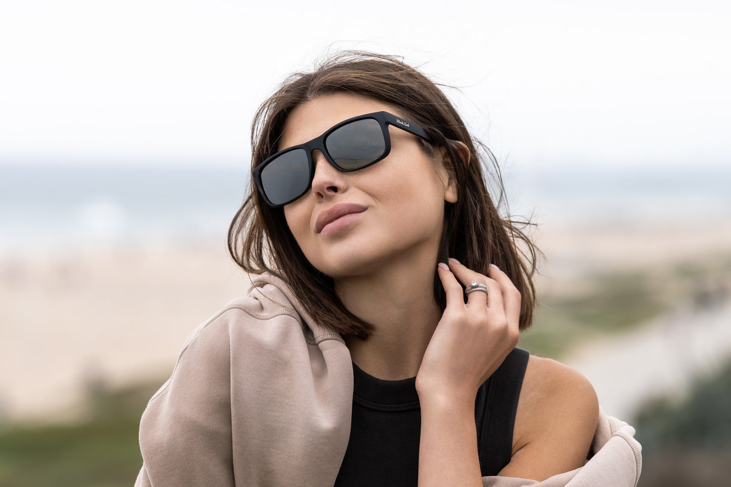 Rudder-Matte Black-Silver Mirror