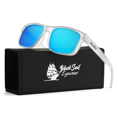 Rudder-Matte Crystal - Blue Mirror