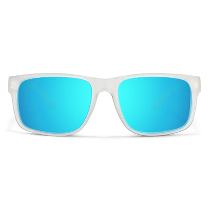 Rudder-Matte Crystal - Blue Mirror