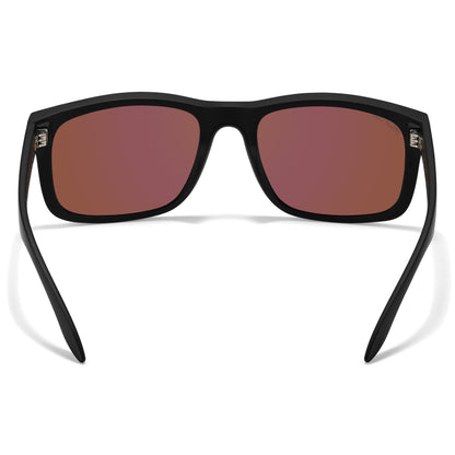 Rudder-Matte Black-Green Mirror