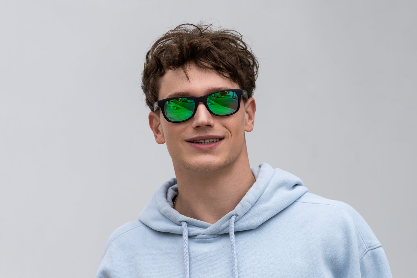 Jib-Matte Black-Green Mirror