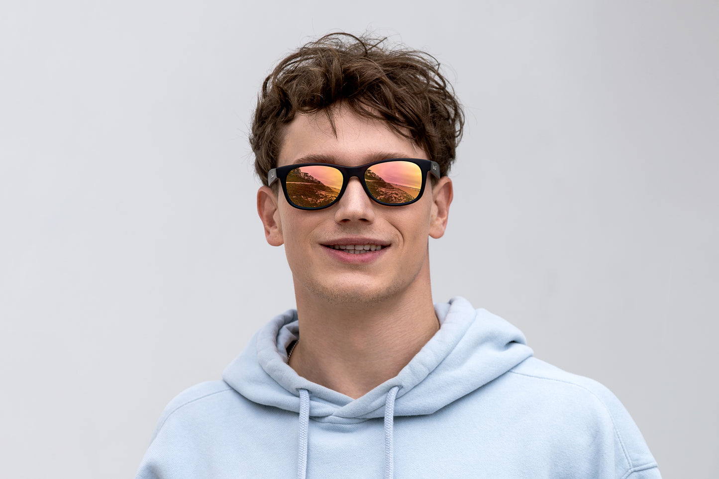 Jib-Matte Black-Peach Mirror