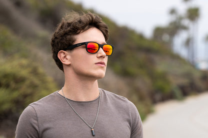 Jib-Matte Black-Red Mirror