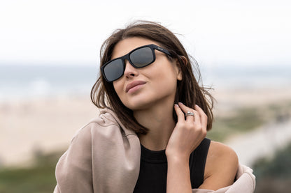 Rudder-Matte Black-Silver Mirror