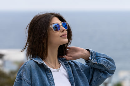 Rudder-Matte Crystal - Green Mirror